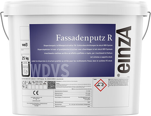 einzA Fassadenputz R, 2 mm und 3 mm