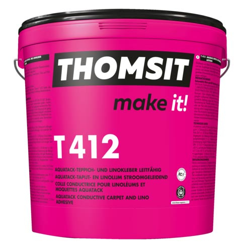 T 412 Aquatack Teppich und Linokleber leitfähig, 14,00 kg, Thoms