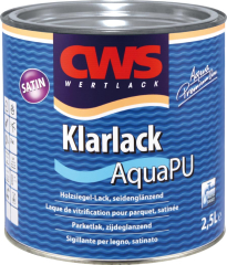 CWS Klarlack Aqua PU satin, cd color