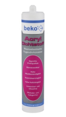 Acryl Dichtstoff Plastoelastische Fugendichtmasse, 310 ml, BEKO